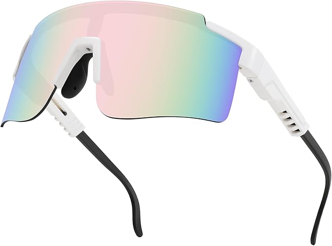 MALIDAK Sports Sunglasses for Mens Women Youth Baseball Sunglasses UV400 Protection Men Cycling Glasses