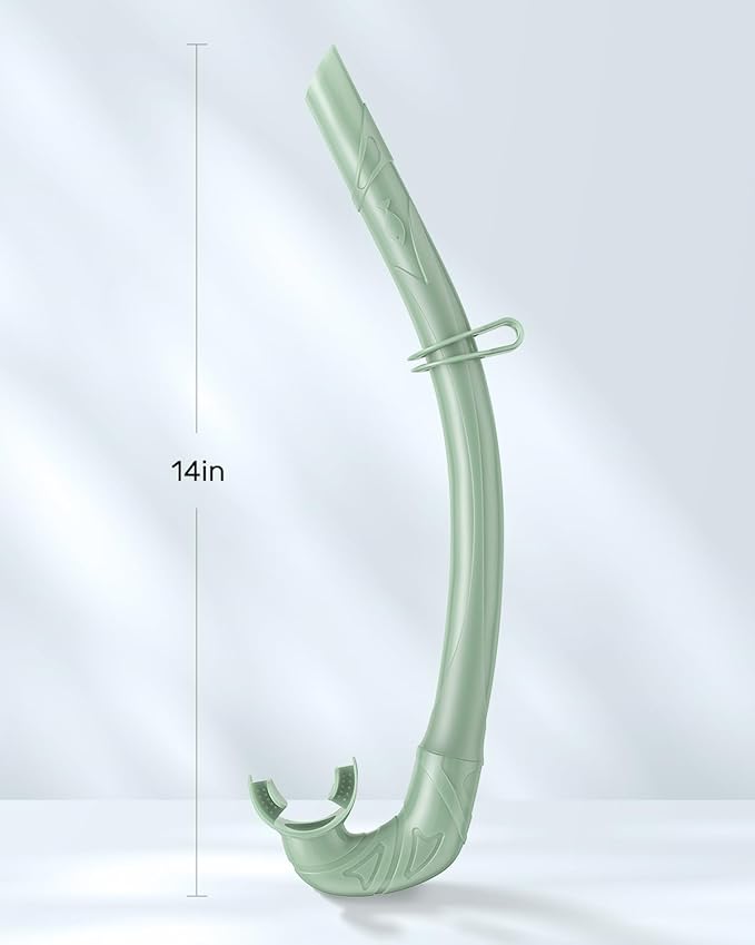 W WSTOO Adults Diving Snorkel Breathing Tube Silicone Flexible Foldable Snorkel Anti-Drop for Freediving Swim Training,Diving and Scuba Diving,Easy to Carry for Travel