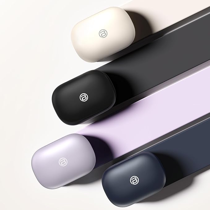 BUGANi Open Ear Headphones Wireless Earbuds,5.4 Bluetooth Headphones, IPX5 Waterproof Ear Buds for Running Workout Cycling Gift (White)