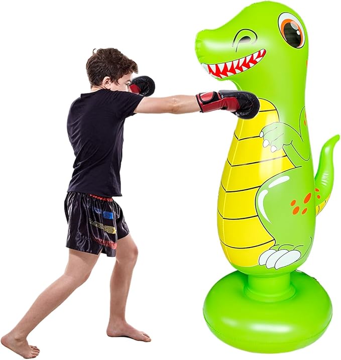 Punching Bag for Kids, Free Standing Boxing Bag for Bounce Back Focus Punching Bag for Practicing Karate, Taekwondo, De-Stress Boxing Bag for Kids.