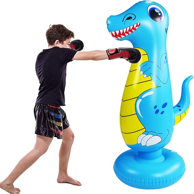 Punching Bag for Kids, Free Standing Boxing Bag for Bounce Back Focus Punching Bag for Practicing Karate, Taekwondo, De-Stress Boxing Bag for Kids.