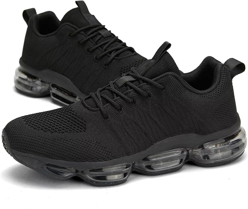 Men's Air Cushion Running Shoes Breathable Tennis Fashion Sneakers Non Slip Workout Casual Sport Shoes Gym Training Comfortable Walking Shoes