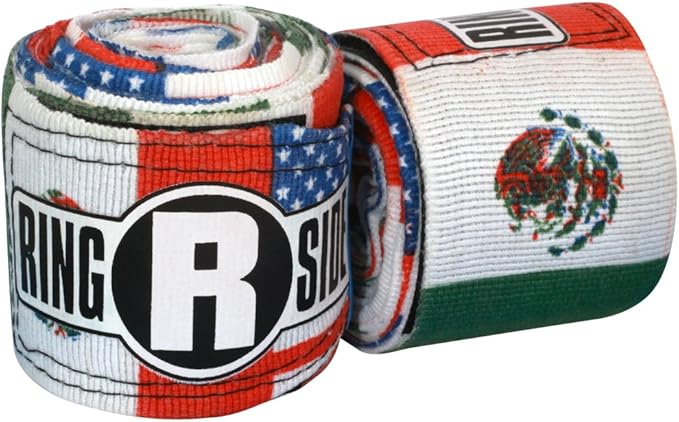 Ringside Apex 180” Boxing Hand Wraps Pair - Durable, Elastic Training Wraps with Hook & Loop Closure, Multi-Color Options, Perfect for MMA, Muay Thai, Kickboxing