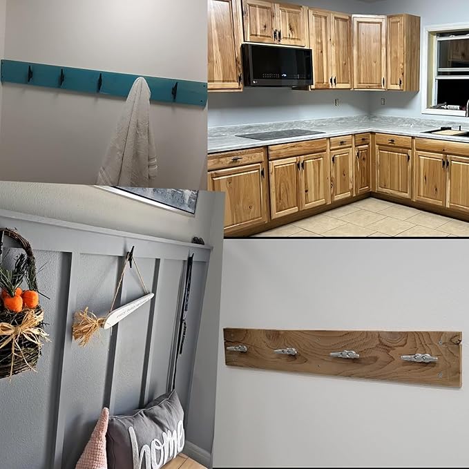 4 inch Dock Cleats 4/6/8/12/16/20/24 Pack,Boat Dock Cleats Rope Cleat Marine Cleats Iron Boat Cleats with Hardware ldeal for Deck,Nautical Decor,Cleats for Boat Dock,Boat Tie Down Cleats