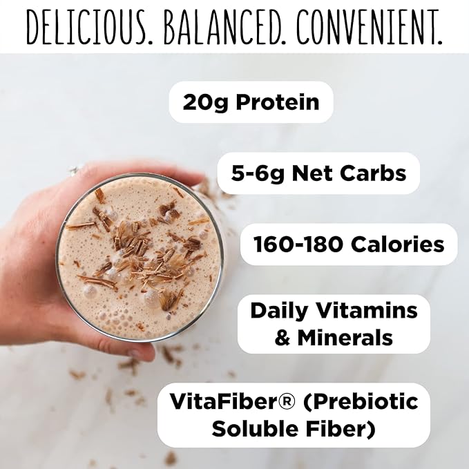 TransformHQ Meal Replacement Shake Powder 28 Servings (Vanilla) - Gluten Free, Non-GMO