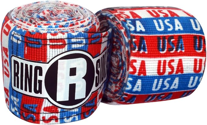Ringside Apex 180” Boxing Hand Wraps Pair - Durable, Elastic Training Wraps with Hook & Loop Closure, Multi-Color Options, Perfect for MMA, Muay Thai, Kickboxing