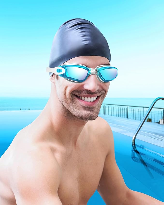 Aegend Swim Goggles, Swimming Goggles No Leaking Full Protection Adult Men Women Youth