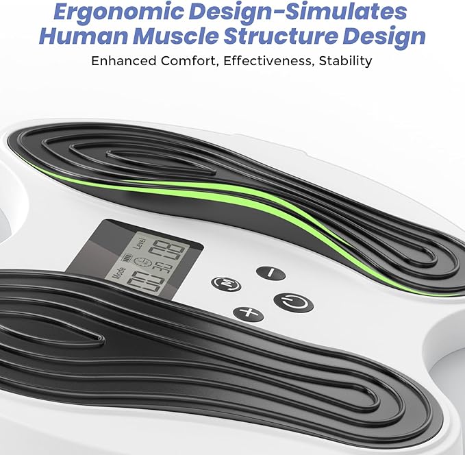 Transcutaneous Electrical Nerve Stimulator, TENS EMS Leg Foot Massager with LCD Display, Back & Shoulder Muscle Stimulation and Relief of Sore Muscles