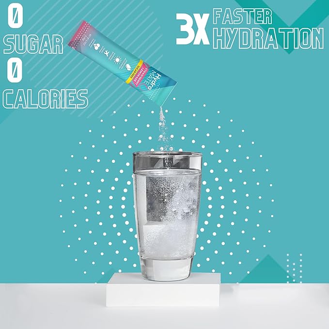 Electrolyte Powder Sugar-Free Hydration Packets Variety Pack HydroMATE 16 Sticks