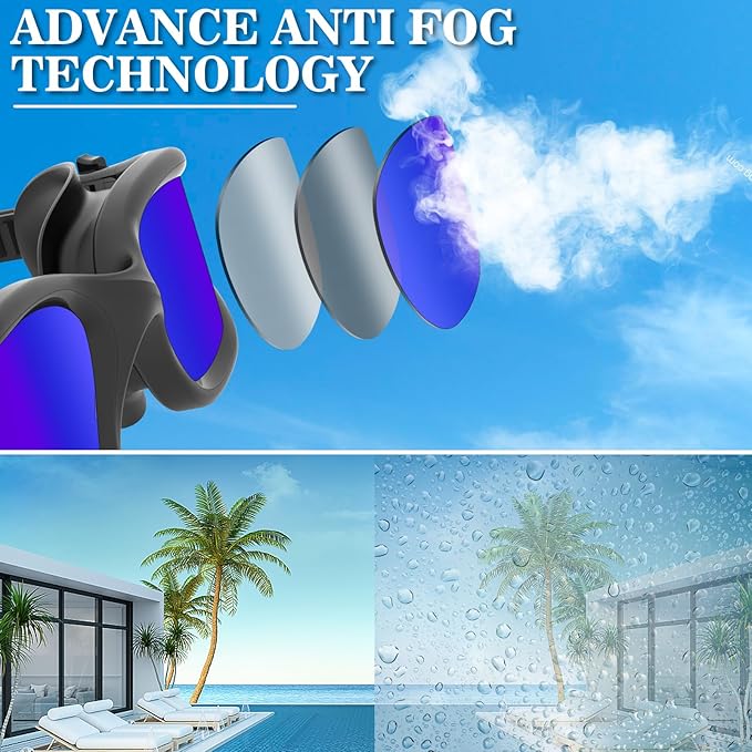 WIN.MAX Polarized Swimming Goggles Swim Pool Goggles Anti Fog Anti UV No Leakage Clear Vision for Men Women Adults Teenagers