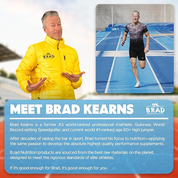 B.rad Superfuel - Grass Fed Whey Protein Isolate Boosted with Creatine | Ultra-Pure, All-Natural Clean Ingredients | 2 Pounds | 100% USA Sourced | Vanilla Bean