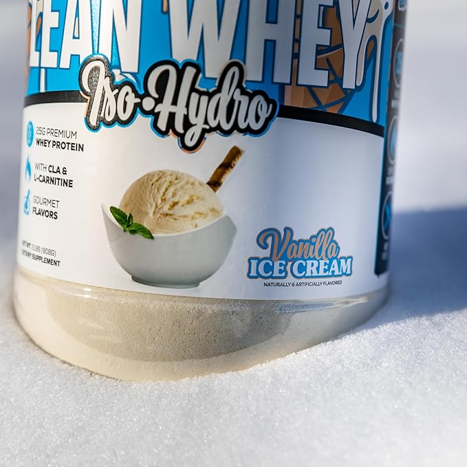 Musclesport Lean Whey Revolution™ Protein Powder - Whey Protein Isolate - Low Calorie, Low Carb, Low Fat, Incredible Flavors - 25g Protein per Scoop - 5lb Vanilla Ice Cream