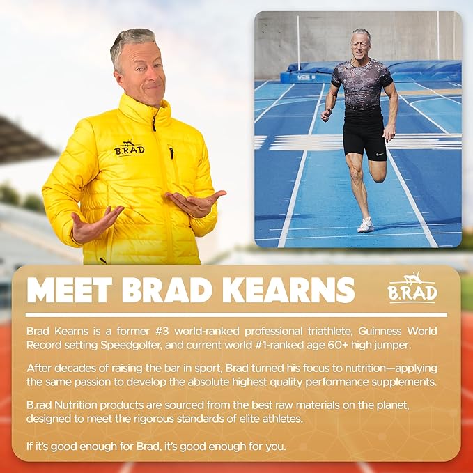 B.rad Superfuel - Grass Fed Whey Protein Isolate Boosted with Creatine | Ultra-Pure, All-Natural Clean Ingredients | 2 Pounds | 100% USA Sourced | Unflavored