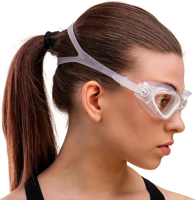 AqtivAqua Swimming Goggles, DX Wide View Swim Goggles for Adult Men Women, Anti Fog No Leaking