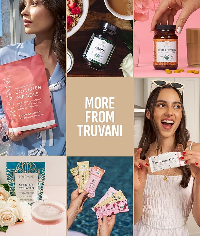 Truvani Protein + Energy Drink Mix with 87mg Caffeine | Vanilla Latte | 12g Organic Plant Based Protein | 20 Servings | USDA Organic Coffee Powder & Adaptogens | Gluten & Dairy Free | Vegan | Non-GMO