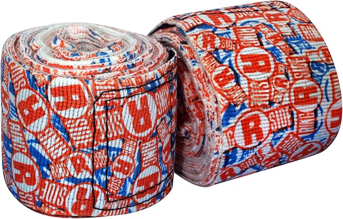 Ringside Apex 180” Boxing Hand Wraps Pair - Durable, Elastic Training Wraps with Hook & Loop Closure, Multi-Color Options, Perfect for MMA, Muay Thai, Kickboxing