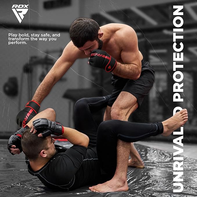 RDX Groin Protector for Boxing, Muay Thai, Kickboxing and MMA Training, Maya Hide Leather Abdo Gear for Martial Arts , SATRA Approved Abdominal Guard for Karate and Taekwondo