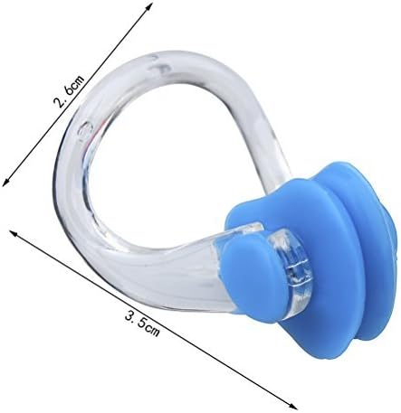 8 Pieces Silicone Swimming Nose Clip, Waterproof Silica Gel Surfing Nose Plug Protector Soft Latex Plugs for Kids and Adults (8 Colors)