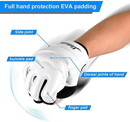 Xinluying Punch Bag Taekwondo Karate Gloves for Sparring Martial Arts Boxing Training Fingerless Women Kids