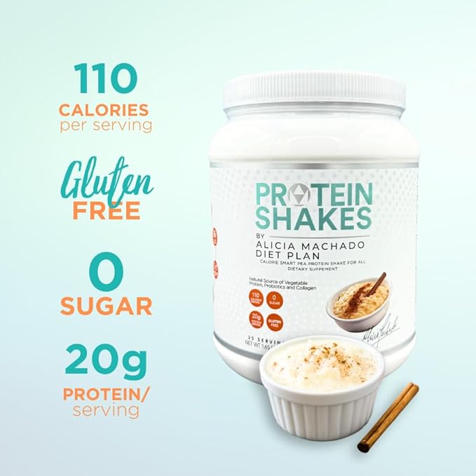 Rice Pudding Meal Replacement Shake 25 Servings, Vegan, Dairy-Free, 20g Protein, Collagen, Convenient Nutrition for Weight Management