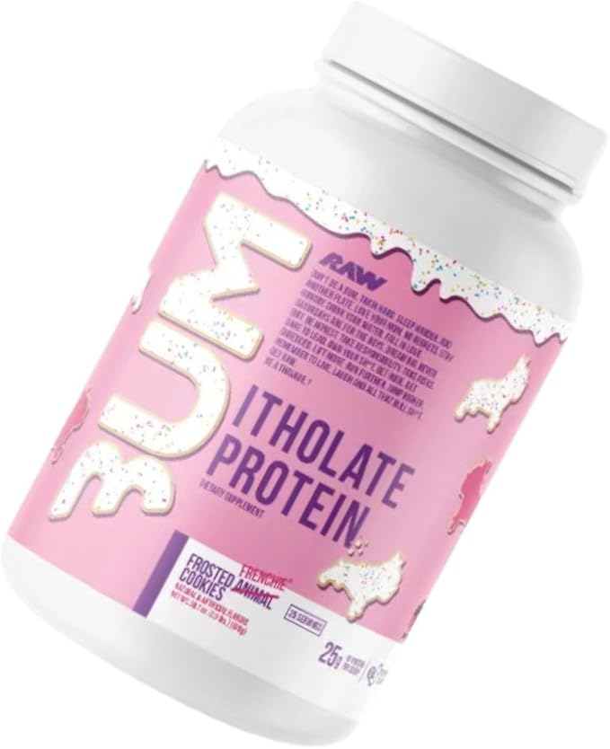 RAW Whey Isolate Protein Powder, Frosted Frenchie Cookie (CBUM Itholate) - 100% Grass-Fed Sports Nutrition Powder for Muscle Growth & Recovery - Low-Fat, Low Carb, Naturally Flavored - 25 Servings