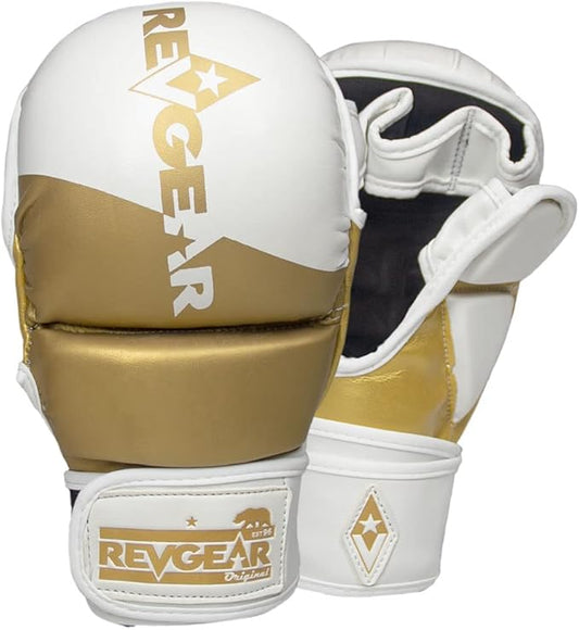 Revgear Pinnacle MMA Gloves | Classic MMA Sparring Glove Design | Multi Layer Foam Padding Over The Knuckles | Thumb Protection