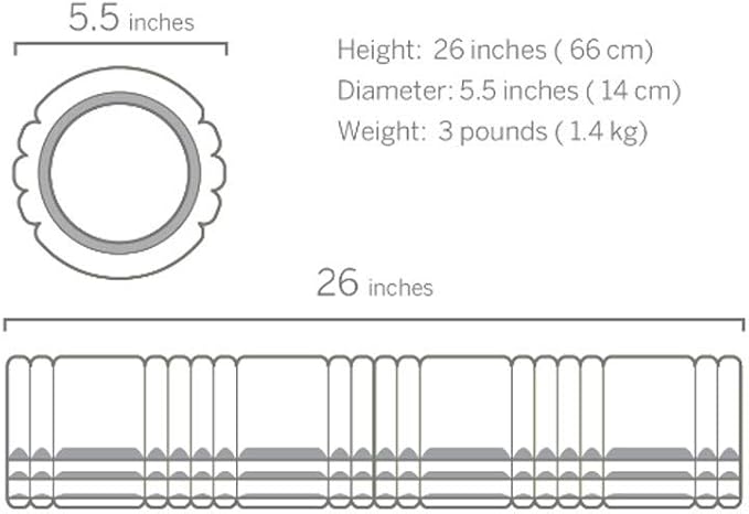 TRIGGERPOINT Performance Therapy Grid Patented Multi-Density Foam Massage Roller Exercise, Deep Tissue&Muscle Recovery Relieves Muscle Pain & Tightness, Improves Mobility & Circulation