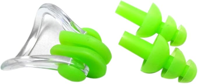 Zooshine 6 Sets Waterproof Silicone Swimming Earplugs Nose Clip Plugs,Ear & Nose Protector Swimming Sets Box Package