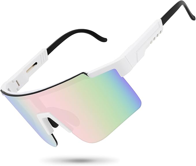 MALIDAK Sports Sunglasses for Mens Women Youth Baseball Sunglasses UV400 Protection Men Cycling Glasses