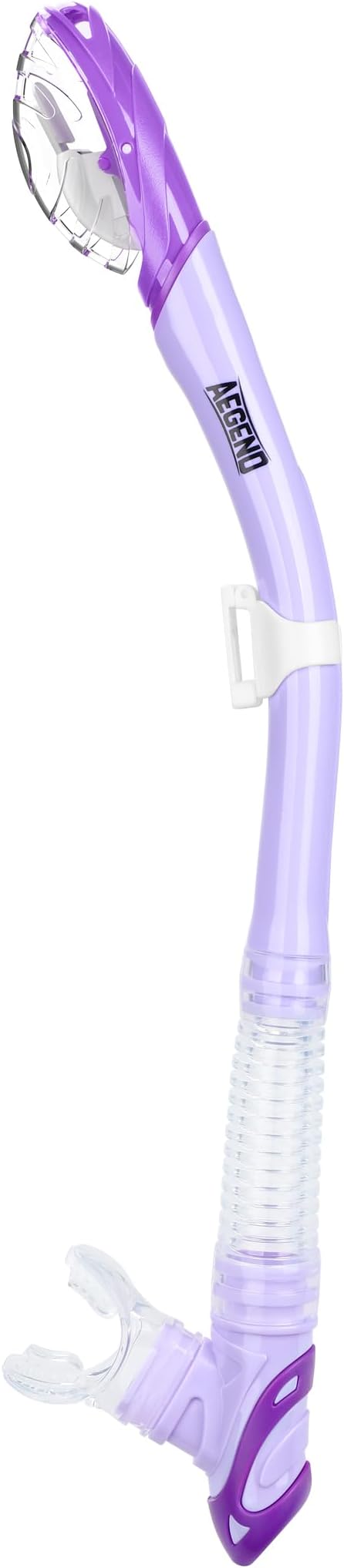 Aegend Dry Snorkel, Dive Mask Easy-Breath Free Diving Snorkel for Snorkeling Scuba Diving Freediving Swimming, with Top Dry Valve and Food-Grade Silicone Mouthpiece