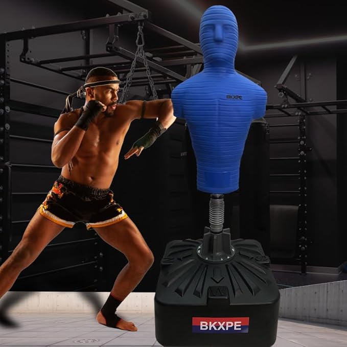 Punching Bags for Adults Silica Gel Heavy Bag Stand Bob Punching Dummy Kick Boxing Mannequin Home Gym