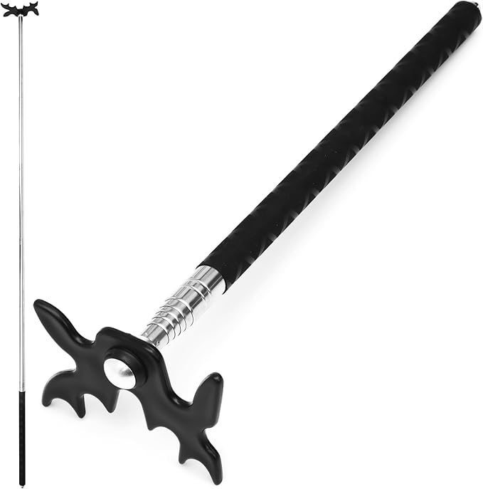 Skylety Retractable Billiard Cue Stick Bridge with Bridge Head, Snooker Set Billiard Pool Cue Accessory for Pool Table