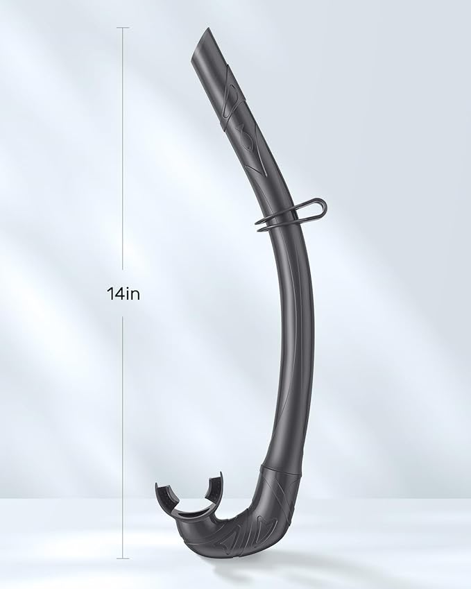 W WSTOO Adults Diving Snorkel Breathing Tube Silicone Flexible Foldable Snorkel Anti-Drop for Freediving Swim Training,Diving and Scuba Diving,Easy to Carry for Travel