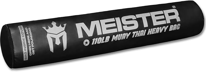 Meister 110lb Filled Muay Thai Heavy Bag - 6ft Professional Kicking & Punching Bag