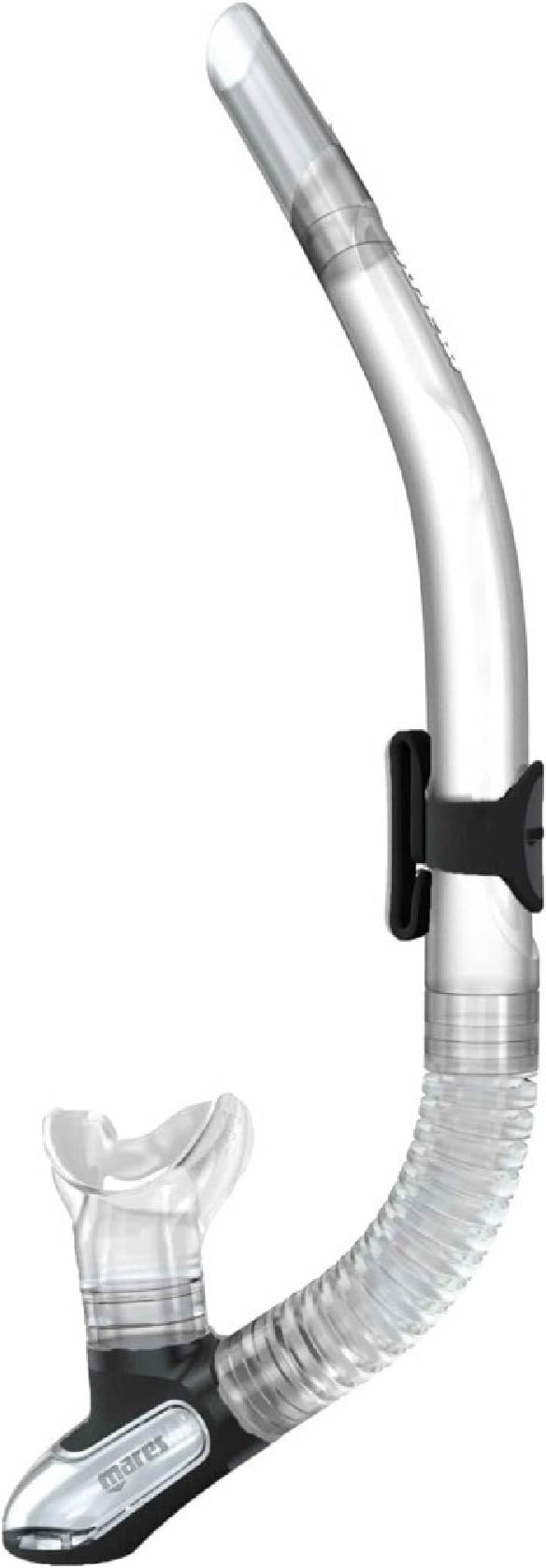 Mares Ergo Flex Snorkel for Scuba Diving, Snorkeling, Freediving with Corrugated Silicone Hose & Mouthpiece