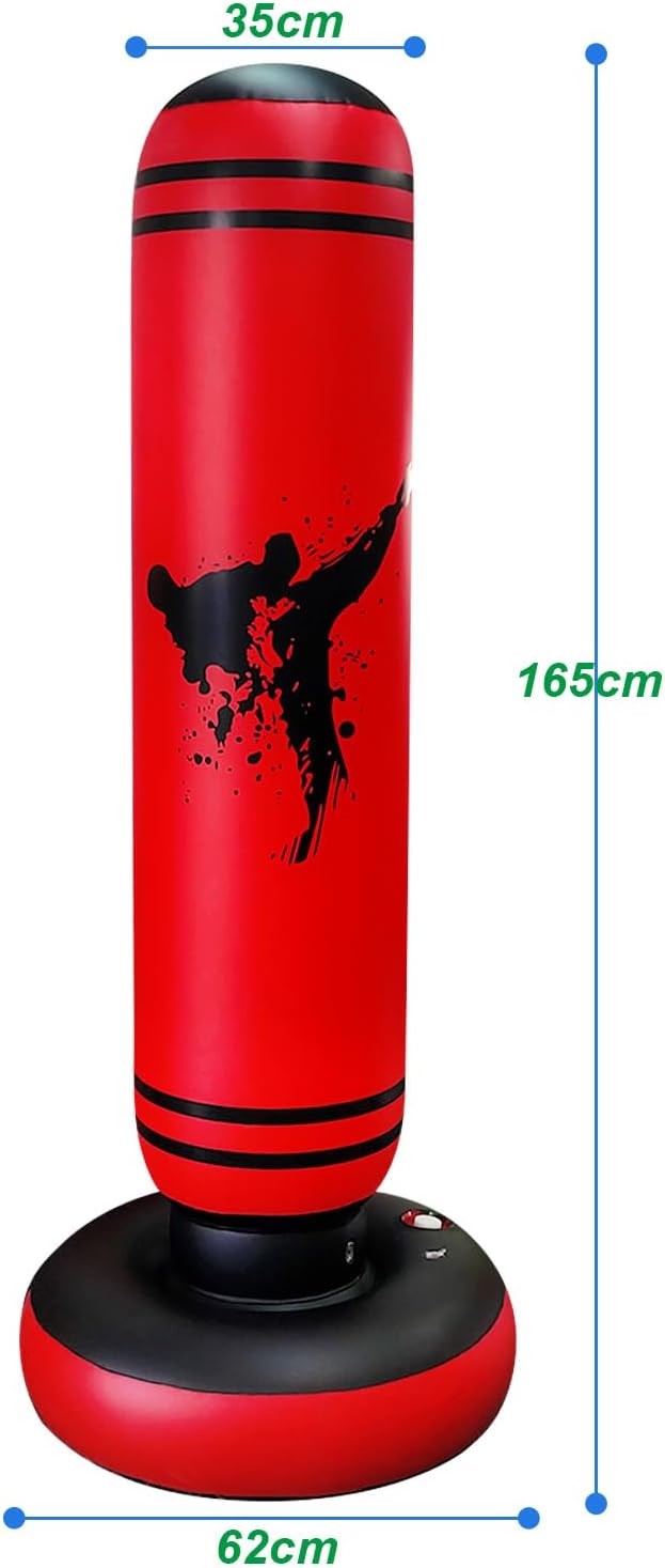 Punching Bag Kid,Boxing Bag for Kids,Inflatable Dummy, Inflatable Punching Bag, De-Stress Boxing Bag for Kids.