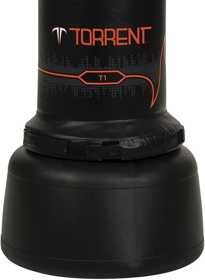 Century Torrent Freestanding Punching Bags - T1 or T2 Options | Black Free Standing Training Heavy Bag | Ideal for Martial Arts, Boxing, Kickboxing and Cardio Workouts | Designed for Men and Women