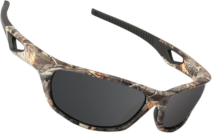 Polarized Outdoor Sports Sunglasses Tr90 Camo Frame for Men Women Driving Fishing Hunting Reduce Glare