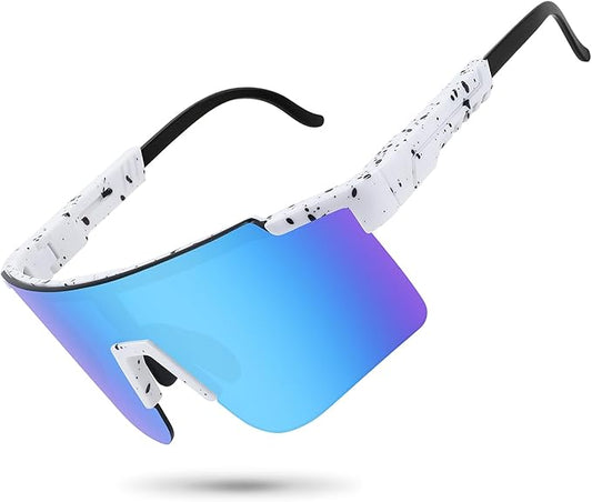 MALIDAK Sports Sunglasses for Mens Women Youth Baseball Sunglasses UV400 Protection Men Cycling Glasses