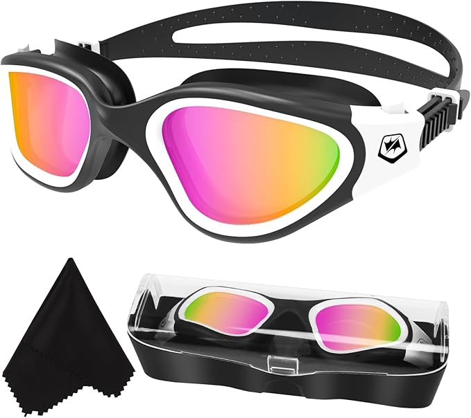 WIN.MAX Polarized Swimming Goggles Swim Pool Goggles Anti Fog Anti UV No Leakage Clear Vision for Men Women Adults Teenagers