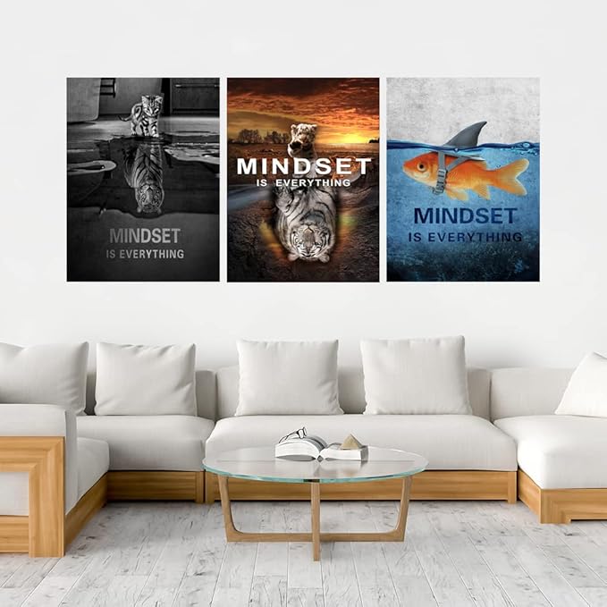 Success Wall Painting Inspirational Wall Art Office Wall Decor Motivational Wall Art Canvas Black Poster Positive Inspirational Framed Artwork Prints Picture for Living Room Office [60''W x 28''H]