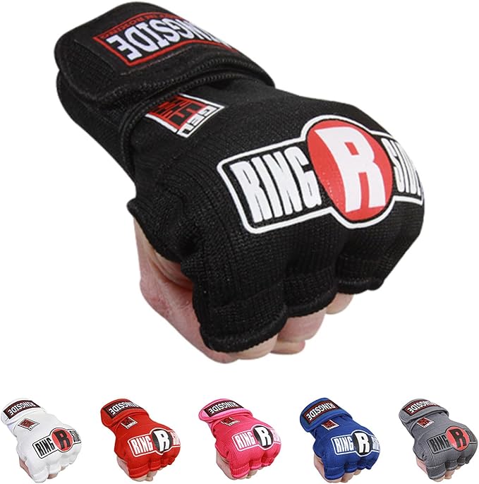 Ringside Gel Shock Quick Wraps, Impact-Absorbing Hand Wraps with Secure Support, Ideal for Boxing, MMA, Muay Thai, and Martial Arts, Inner Boxing Gloves for Men and Women