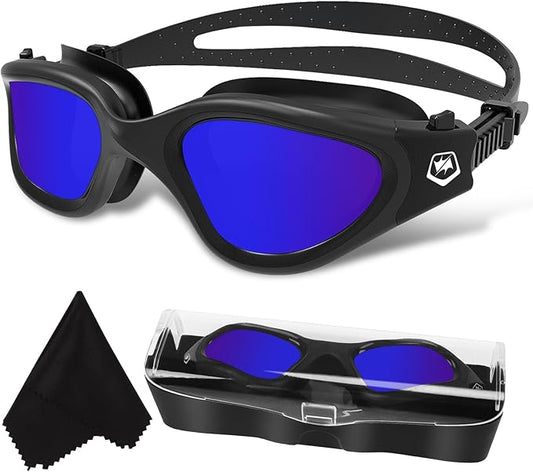 WIN.MAX Polarized Swimming Goggles Swim Pool Goggles Anti Fog Anti UV No Leakage Clear Vision for Men Women Adults Teenagers
