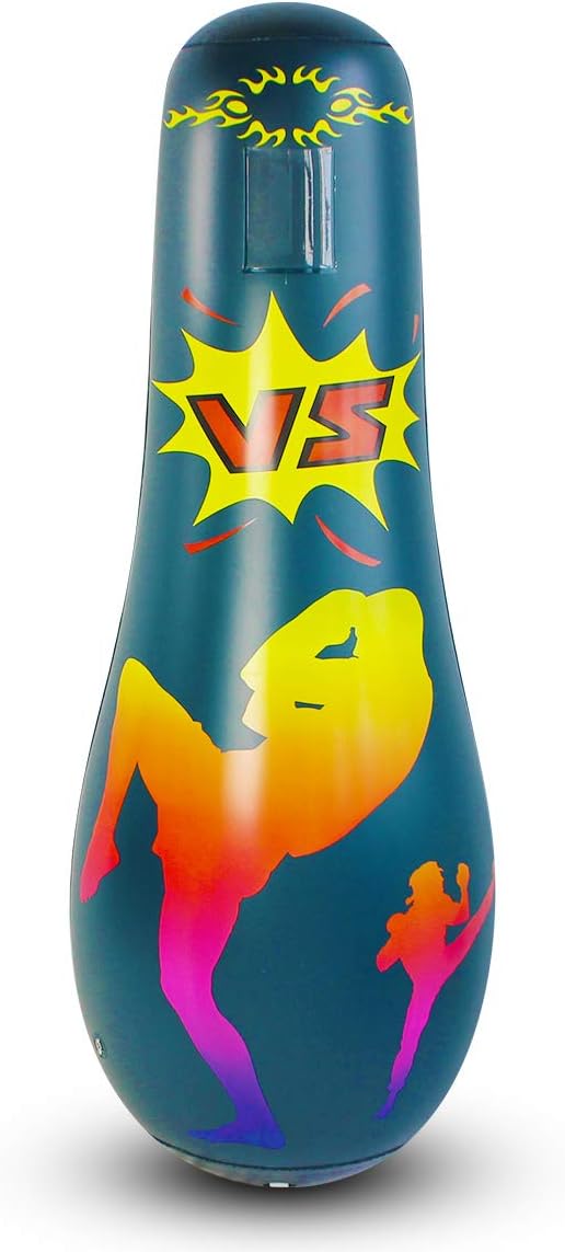 Punching Bag for Kids, Free Standing Boxing Bag for Bounce Back Focus Punching Bag for Practicing Karate, Taekwondo, De-Stress Boxing Bag for Kids.