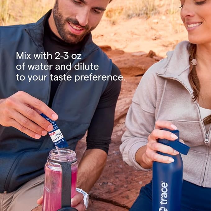 Trace Minerals Power Pak - Daily Health Support Supplement with Vitamins & Minerals - Power Packet Aids Immune Health & Hydration - Mix Powder Supports Bodily Functions - Lemon Lime (30 Servings)