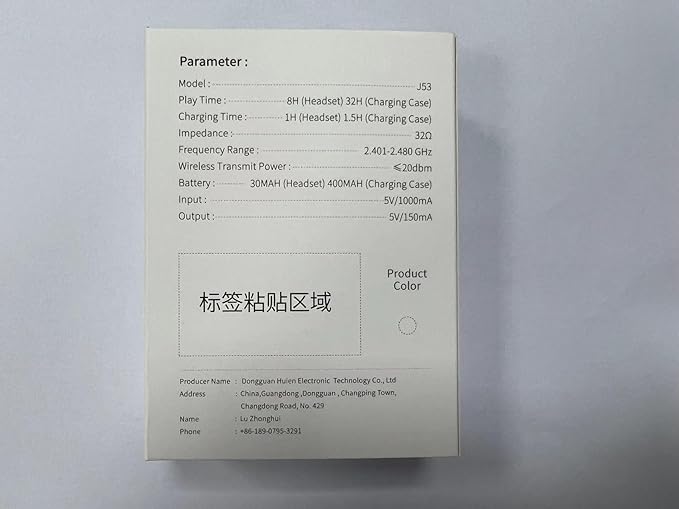 Wireless Earbuds, Bluetooth 5.3 Ear Buds LED Power Display Headphones Bass Stereo, Bluetooth Earbuds in-Ear Noise Cancelling Mic, 40H Playback Mini Case IP7 Waterproof Sports Earphones for Android iOS