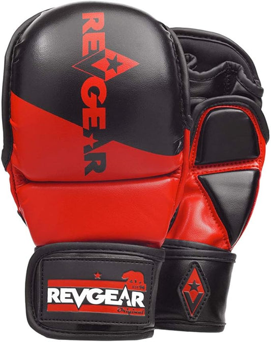 Revgear Pinnacle MMA Gloves | Classic MMA Sparring Glove Design | Multi Layer Foam Padding Over The Knuckles | Thumb Protection