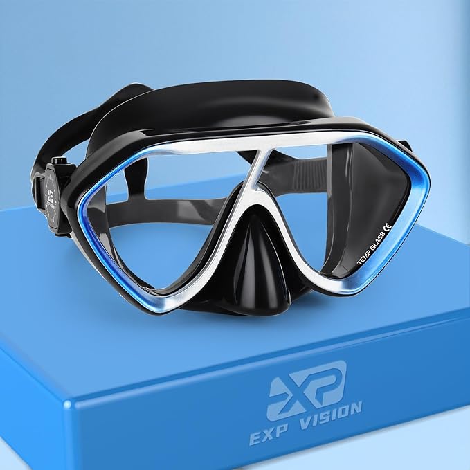 Scuba Diving Mask for Adults - Premium Anti-Fog Snorkeling Mask Comfortable & Leak-Proof Swim Goggles with Nose Cover for Scuba Diving, Snorkeling & Underwater Adventures