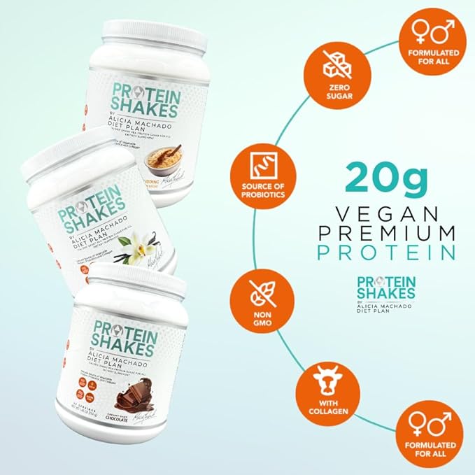 Rice Pudding Meal Replacement Shake 25 Servings, Vegan, Dairy-Free, 20g Protein, Collagen, Convenient Nutrition for Weight Management