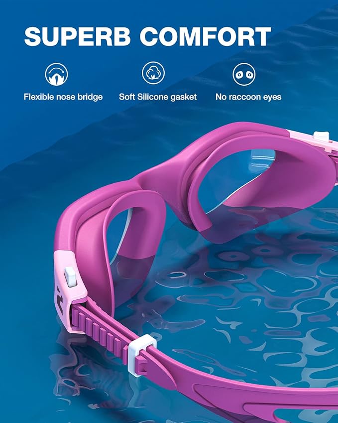 ZIONOR Swim Goggles, G1 SE Swimming Goggles Anti-fog for Adult Men Women